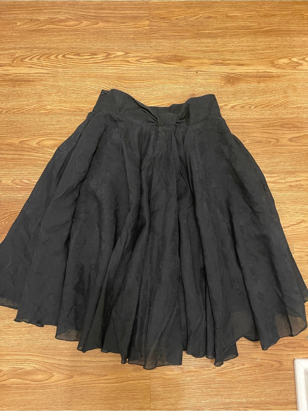 Emporio Armani Black Tonal Floral Flared Skirt Women’s US 4